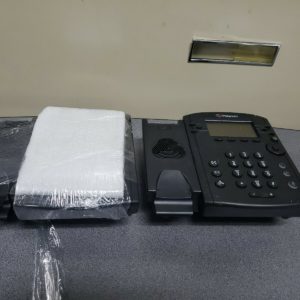 lot of 2 Polycom 2201-46135-001 VVX 300 VOIP IP NON Color Display Telephone