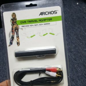 ARCHOS DVR TRAVEL ADAPTER SNAP ON & 3 WAY RCA AV FOR AV-404+504+604+704+705 GEN4