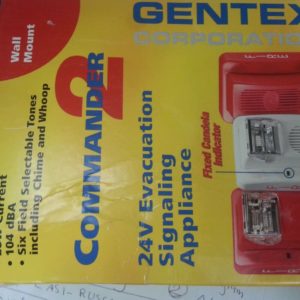 Gentex GEH24-W 24VDC, HORN EVACUATION SIGNAL APPLIANCE #904-1207-002, New in Box