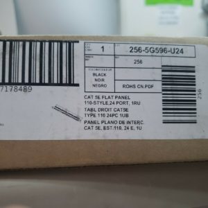 Leviton 5G596-U24 Universal GigaMax Cat 5e 24-Port Patch panel with Cable Man...