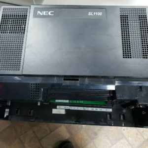 NEC SL1100 Phone System Base Cabinet 8 Extensions w/ voicemaiI P4WW-CFVMS- card