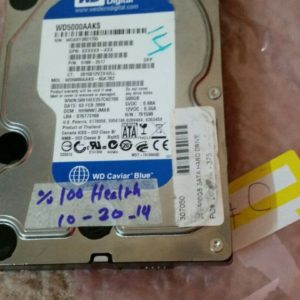 WD5000AAKS-65A7B2 DCM: HHNNNTJMAB 500GB SATA