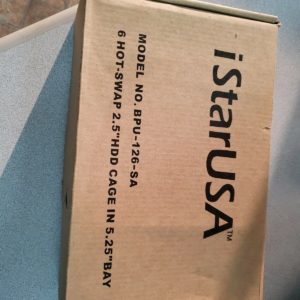 iStarUSA BPU-126-SA Aluminum 5.25" to 6x2.5" SATA 6Gbps HDD SSD Hot-swap Rack