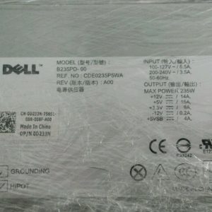 Genuine Dell Optiplex 380 Desktop 235W Power Supply PSU D233N B235PD-00 M618F