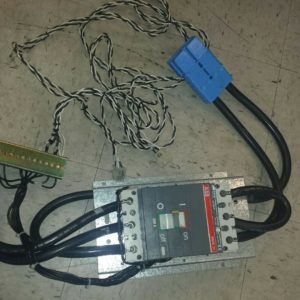 USED ABB S3B SACE S3 Circuit Breaker 200 Amps 240VAC  Shunt Trip w/ Wires