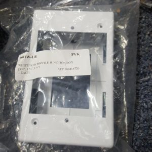 1801W-LB white Low Profile Junction Box 3/4" 1 1/4"  1 3/4" PVK