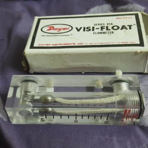 Dwyer VFA-8 Visi-Float Acrylic Flow Meter 10-100 SCFH Air 2" Scale, 1/8" NPT