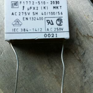 ERO 1uF Capacitor - 250 VAC - Radial Metalized Polyester Capacitors - 1uF - 250V