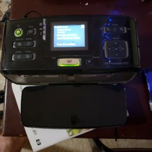 HP Photosmart A717 Bluetooth Digital Portable Photo Inkjet Printer Wireless EC