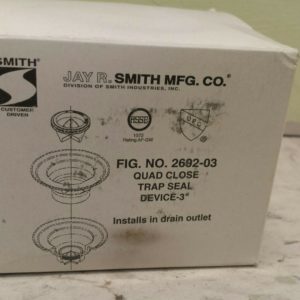 Jay R. Smith Mfg. Co Elastomeric Stink Stopper Quad Close Trap Seal 2692-03