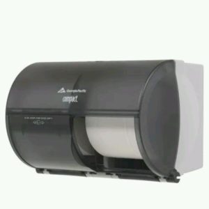 NEW Georgia Pacific Compact Toilet Paper Holder Side by Side Dispenser 56784