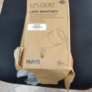 RAB LIGHTING HNLED13B LFLOOD 16W NEUTRAL LED SPOT BULLET WITH HOOD AND LENS