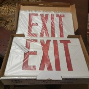 LED Exit Sign Lighting Fixture  Universal Single/Double Sided L-XR