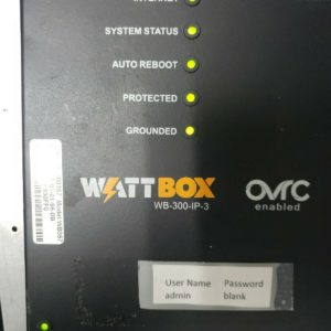 WATTBOX WB-300-IP-3 ~ 3 Outlet IP Controlled Power Conditioner