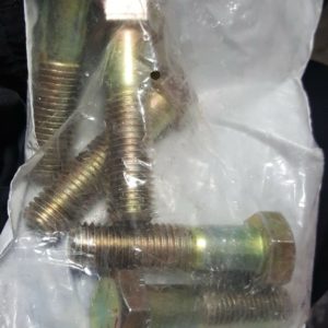 3/4"-10 x 3" Grade 8 Yellow Zinc Finish Hex Cap Screw lot of 5