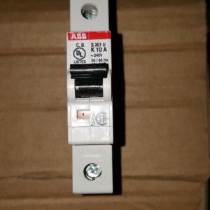 FACTORY NEW ABB UL489 CIRCUIT BREAKER, 1 POLE, 16 AMPS, S201UP-K16 BOX OF 10