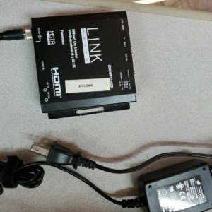 LINK BRAND HDEXT1IR232 HDBaseT HDMI Extend IR Over w/ Power adapter