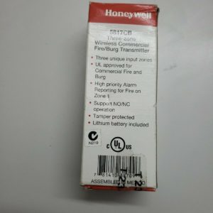 NEW Honeywell 5817CB Three Zone Wireless Commercial Fire / Burg Transmitter (1)