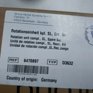 Rotationseinheit kpl. SL, Ers . Set Rotation Unit  Ref  6470897 TYP D3632
