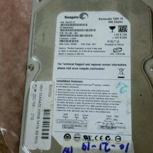 Seagate ST3500620AS P/N: 9BJ144-308 F/W: 3.AAK 500GB