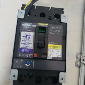 Square D JGL37250D82AASA Circuit Breaker, 250 Amp, 600 VDC