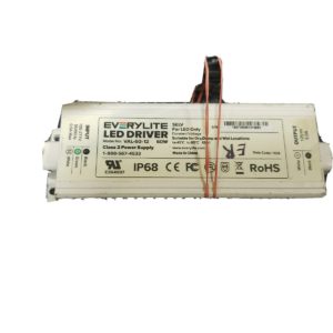 EVERYLITE 60W IP68 Waterproof UL listed Power Supply, 12V / 5.0A output