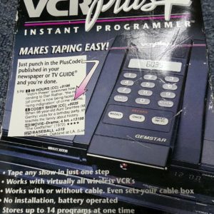 Gemstar VCR& Cable Instant Programmer Remote Model VIP-18 Brand New In Box!