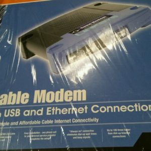 LINKSYS ETHERFAST CABLE MODEM MODEL BEFCMU10 WITH USB AND ETHERNET CONNECTIONS