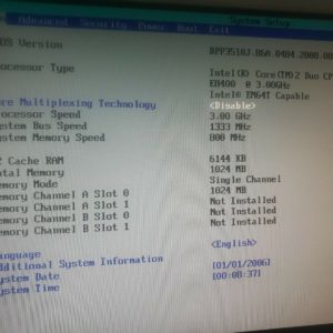 1pc used Intel DP35DP w/CPU CPU FAN, 1GB RAM