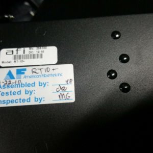BRAND NEW---AMERICAN FIBERTEK INC RT-10 VIDEO RACK CARD TX