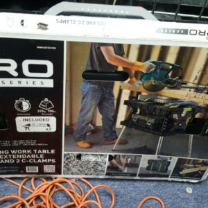 Keter, Pro Series Folding Portable Work Table Miter Saw Stand 700lb max weight