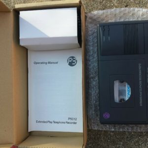 Vintage Extended Play Telephone Recorder Portable cassette tape P5012 remote lne