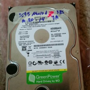 WESTERN DIGITAL SATA 500GB WD5000AACS-00ZUB0, DCM: HARCHTJMAN