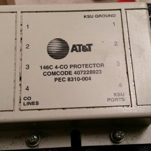 AT&T 146C CO / 4x4 Secondary Line Protector COMCODE 407228923/PEC 8310-004