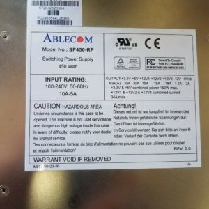 Ablecom Switching Power Supply 450W SP450-RP