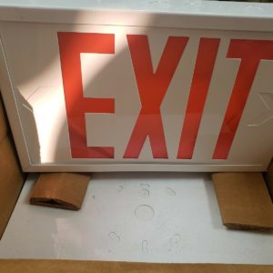Hard wire Exit Sign.  ULine H 1665