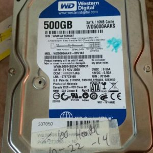 Western Digital WD5000AAKS-00V1A0 DCM:HHRCHTJAG